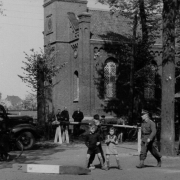 Der neue Grenzübergang an der ev. Kirche in 1949, Archiv ehem. Gemeinde Dinxperlo